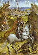 Rogier van der Weyden St. George and Dragon oil on canvas